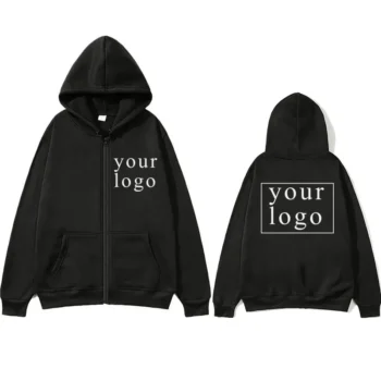 2024 New Fashion Your Own Design Brand Logo/Picture Personalized Custom Anywhere Men Women DIY Zipper cardigan hoodie